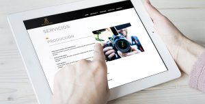 Vista Ipad Sitio Web Jesus Saucedo